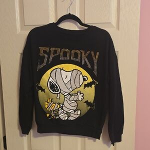 Peanuts‎ Black and Gold Graphic Top